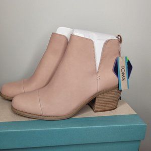 TOMS Womens Everly Cutout Boot Bootie Size 11 Buck Brown Leather